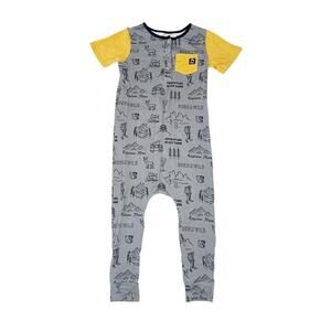 Rags "Born Wild" Short Sleeve Romper Size 5/6